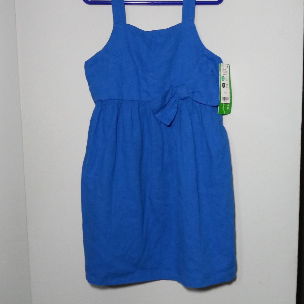 Carters Blue Girl Casual Dress Ecovero Size 6-6X NWT